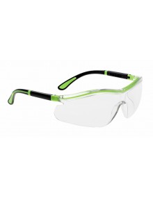 Portwest PS34 - Neon Safety Spectacle - Clear Eye & Face Protection